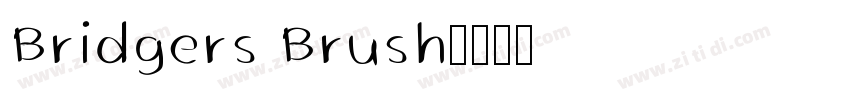 Bridgers Brush字体转换